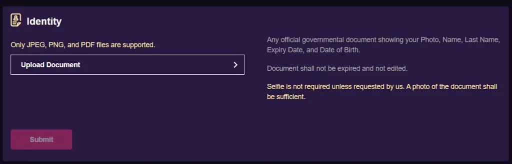 Verification after VegasNow Login